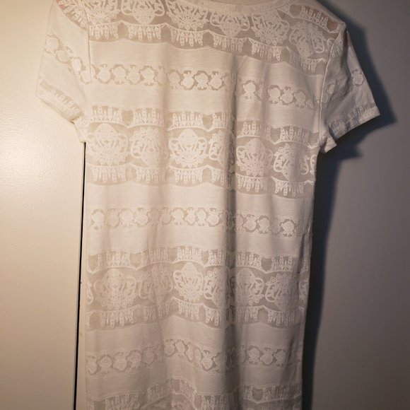 Off white Loft short sleeve top - Picture 3 of 4